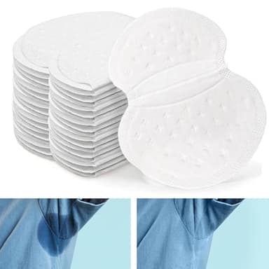 GWAWG Einweg-Achselschweiß-Pads, 80 Stück selbstklebende Achselschweiß-Pads, unsichtbar, ultradünn, atmungsaktiv, absorbieren schnell Schweiß für Frauen und Männer