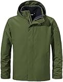 Schöffel Herren 3in1 Jacket Partinello M, wind- und wasserdichte Winterjacke mit separat verwendbarer Fleece Jacke, bequeme Regenjacke mit verstellbarer Kapuze
