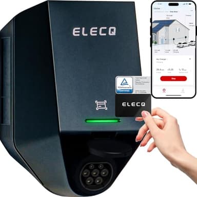 ELECQ Wallbox 22kw mit APP | PV-Laden, Lastmanagement (Power Monitor erforderlich) | §14a-konform | 4G OCPP WLAN | Einstellbar auf 11kW Typ 2 e Auto heimladestation | Für außenmontage privat zuhause