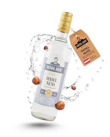 Hödl Hof Haselnuss-Schnaps 0,7L I Feiner Nuss-Schnaps mit gerösteten Haselnüssen I Hochwertiger Nussschnaps mit malzig-nussigem Aroma & sanfter Süße I Edle Spirituose 33% vol