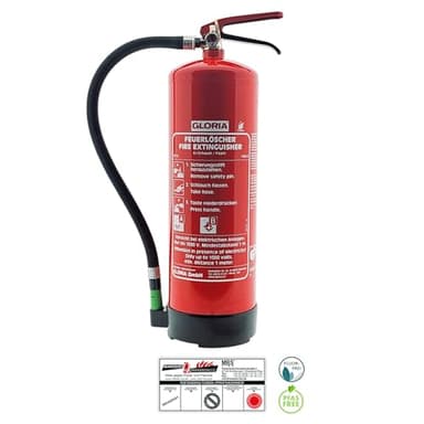 Gloria - SD6-6l Schaumlöscher- fluorfrei - für die Brandklassen A, B - inkl. Prüfplakette