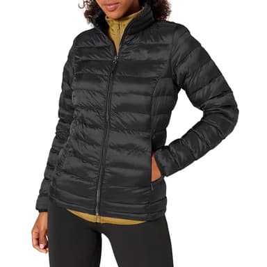 Amazon Essentials Women's Lightweight Water-Resistant Packable Puffer Jacket Outerwear, -black, XX-Large