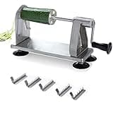 Homarden 5-Klingen-Edelstahl-Gemüseschneider – Gemüseschneider in Industriequalität für frische Zucchini und frische Zwiebeln – Salathacker, Kartoffelschneider, Nudelmaschine, Spaghettikürbis