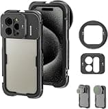 NEEWER 15 Pro Max Cage Video Rig mit Snap On 67mm Filter Adapter, 17mm Objektivrückwand, Anti Off Cold Shoes, Stativhalterung, Aluminium Case Kit für iPhone Stabilisator für Videoaufnahmen, PA024