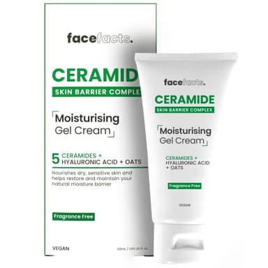 Face Facts Ceramid-Gel-Creme, feuchtigkeitsspendend, beruhigt und stärkt die Haut, 50 ml