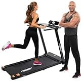 Miweba Sports elektrisches Laufband HT500 | 3 PS - 14 Km/h - Traglast 120.0 Kg - Klappbar - Große Lauffläche - LCD-Display - 12 Programme - Elektro-Laufband - Fitnessgeräte für Zuhause - Fitness