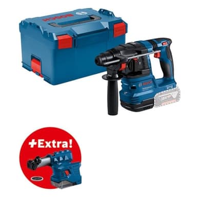 Bosch Professional 18V System Akku Bohrhammer GBH 18V-22 (mit SDS plus, KickBack Control und Vibration Control, inkl. GDE 18V-12, L-BOXX, ohne Akku/ Ladegerät)