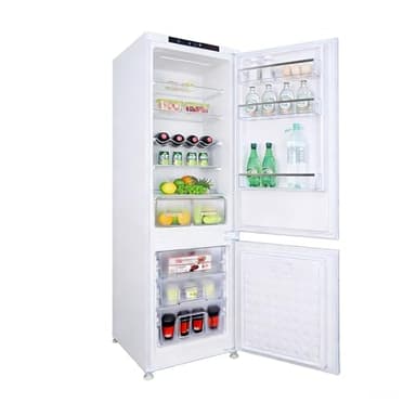 Einbaukühlschrank mit gefrierfach 177 cm hoch ,【​No Frost Plus】, kühl gefrierkombination einbau 178 kühlschrank | 248L (186L/62L) | Energieeffizient |5 hat,5 Schubladen|Leise|Türscharnieren Wechselbar