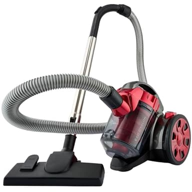 Clatronic® Staubsauger Beutellos | Testsieger Preis/Leistung bei Haus & Garten-Test | 700W | Bodenstaubsauger | Staubsauger inkl. Bürsten-/Fugendüse | BS 1308 rot