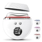 EMS Gua Sha, Robofun Gesichtsmassagegerät Guasha Elektrisch LED Blau, Grün & Rotlicht Therapie mit 4 Modi, Wärme Massagegerät Gesicht 9 Intensitätsstufen Face Massager Facelift Anti
