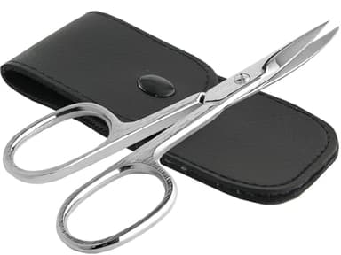 Profi Nagelschere aus Solingen - Premium Qualität mit gebogener Schnittfläche - Extra Scharfe Schneiden MADE IN GERMANY inklusive Etui