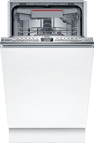 Bosch SPV4HMX49E Serie 4, Vollintegrierter Geschirrspüler, 45 cm, DuoPower für Beste Reinigung, AquaStop,