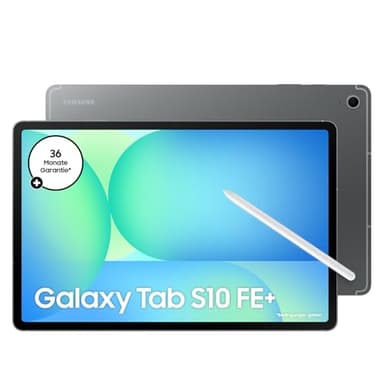Samsung Galaxy S10 FE+ AI-Tablet, Android Tablet, 128 GB Speicher, 8 GB RAM, 33,28 cm/13,1" Display, Inkl. S Pen, 5G, Lange Akkulaufzeit, Gray, 36 Monate Herstellergarantie [Exklusiv auf Amazon]