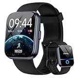 Smartwatch Damen Herren, 1.8" Fitpolo Smartwatch mit Telefonfunktion/Alexa, Fitness-tracker mit Herzfrequenz/Schlafmonitor/IP68 Wasserdicht Fitnessuhr Damen für iPhone/Android Uhr Herren Schrittzähler