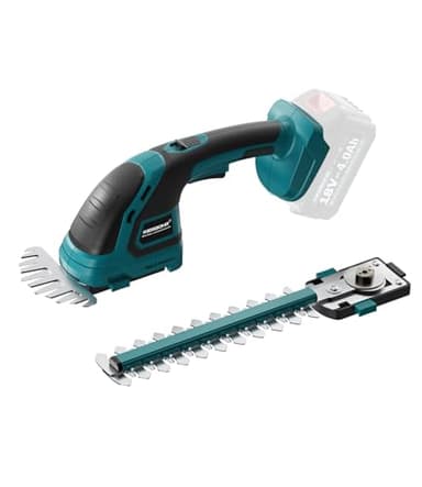 KIESBOHR 2-IN-1 Grasschere und Heckenschere Kompatibel mit Makita 18V Akku, CSL303 Kleine Gras und Strauchschere Ideal für Kompakte Gartenarbeiten (ohne Akku und Ladegerät)