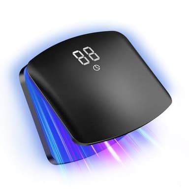 Suuprone Upgrade Nagelpilz Lasergerät, 15 LED Tragbar & Wiederaufladbar per USB-C, 11 Blaulicht + 4 Infrarot, Touchscreen, 5/10/15/20 Min Timer, Nagelpilz Laser Für Finger & Zehen