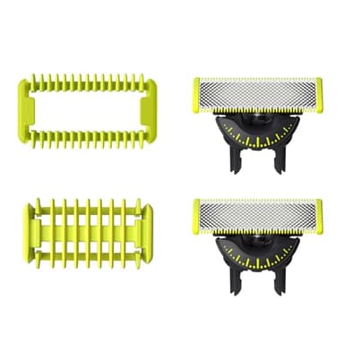 Philips OneBlade 2 x Original 360-Klingen, passend für alle OneBlade und OneBlade Pro Modelle inkl. Körper-Kit, original von Philips, (Modell QP624/50)