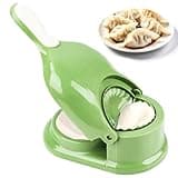 Qaestuan Knödelmaschine, Dumpling Maker, 2 in 1 Automatische Knödelmaschine, DIY Knödel Skin Maker, Manuelle Teigpresse, Für Machen Dumpling, Ravioli