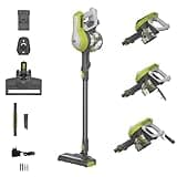 Hoover Akku-Staubsauger ohne Beutel für bis zu 120 m² mit 1 Akkuladung IStaubsauger kabellos mit LED-Licht, XL Staubbehälter & Parkfunktion I Akkusauger mit Fugendüse & Staubbürste [HF110H]