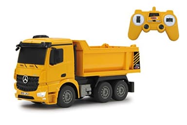 JAMARA 405108 - Muldenkipper Mercedes Arocs 1:26 2,4G - Kippmulde hoch/runter, Licht vorne, profilierte Gummireifen