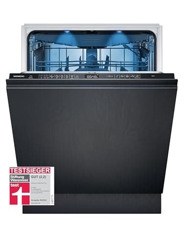 Siemens SN65ZX07CE iQ500 Vollintegrierter Geschirrspüler 60 cm, Made in Germany, Besteckschublade, glassZone, Effiziente Trocknung dank Zeolith, Extrem leises Spülen, aquaStop, Home Connect