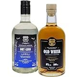 Route 00 Alkoholfreie Getränke, Old Whiskyn & Dry Ginn Set, Kalorienarmer & Alkoholfreier Genuss, Genussvolles Geschmackserlebnis, 1x Old Whiskyn 500 ml & 1x Dry Ginn 500 ml