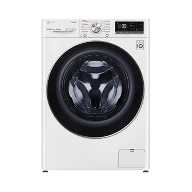 LG Electronics V7WD96H1A Waschtrockner mit AI DD | 9 kg Waschen | 6 kg Trocknen | 1400 U/Min | Steam | TurboWash 360° | Neue Wohlfühl-Trommel | Wi-Fi-Funktion | Weiß