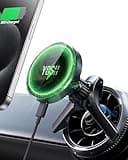 YOSH Mag-Safe Autohalterung 15W Handyhalterung Auto mit Ladefunktion, für Runde Lüftung, kompatibel mit Mercedes-Benz A/B/C/E/V-Klasse, GLC, für Mini, Audi A1, Kabelloses Ladegerät Auto für iPhone