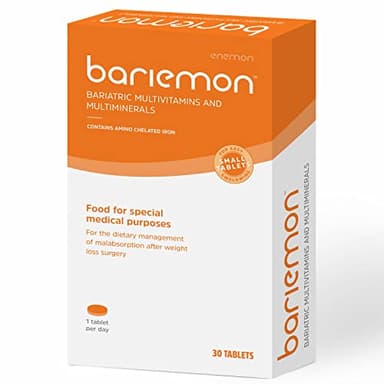 Bariemon WLS Multivitamine und Multimineralien für Magenbypass, Nach einer Magenverkleinerung, Nur 1 Tablette pro Tag, 30 tabletten