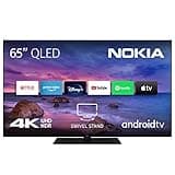 Nokia 65 Zoll (164 cm) QLED 4K UHD Fernseher Smart Android TV (HDR10, DVB-C/S2/T2, Netflix, Prime Video, Disney+) - QN65GV315ISW - 2023
