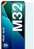 moex FlexProtect Schutzfolie kompatibel mit Samsung Galaxy M32 Displayschutz nur 0.2 mm dünn, Folie für das Display, HD Ultra klar und extra kratzfest - 3 Stück