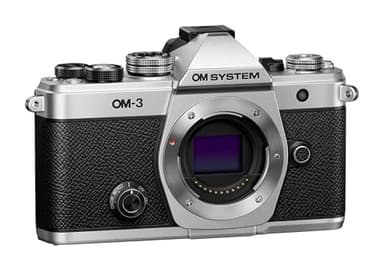 OM SYSTEM OM-3 Micro Four Thirds Systemkamera – 20MP Stacked Sensor, 5-Achsen-Bildstabilisierung, kompakt, wetterfest, TruePic X-Prozessor, AI Autofokus, 4K Video