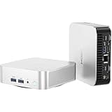 GEEKOM A6 Mini PC, Mini Computer mit AMD Ryzen 7 6800H(bis zu 4.7 GHz), Radeon 680M, 32GB DDR5 1TB SSD, WiFi 6E, BT5.2, USB4 x 2, 4K Quad Display, Windows 11 Pro, Kompakter Aluminium Design Desktop PC