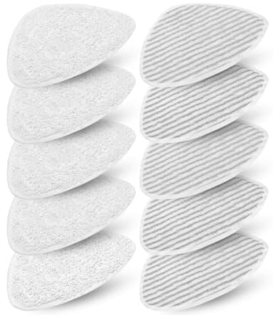 10 Stück für Vileda Dampfreiniger Ersatzbezug, Kompatibel mit Vileda Steam Dampfreiniger, Vileda Steam Plus Dampfreiniger, Mikrofasern Maschinenwaschbar Ersatzbezug für Vileda Steam