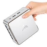 NiPoGi Mini PC Ιntel Alder Lake-N97(4C/4T, bis zu 3,6 GHz), 8 GB DDR4 256 GB M.2 SSD Mini Desktop Computer W-11 Pro, HDMI 2.0, DP, Dual-WiFi, 4K Dual Display E2 Micro-PC mit VESA für Schule/Büro/Heim.