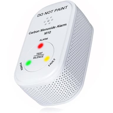 NEMAXX® 1-Pack M10 Mini CO-Warnmelder – Kompakter Kohlenmonoxid-Melder mit Figaro-Sensor [10 Jahre Batterie] – Zertifiziert nach EN 50291-1 – Lauter 85 dB Alarm, LED-Anzeige & Test-/Silence-Funktion