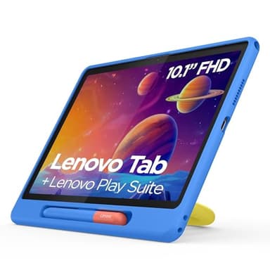 Lenovo Tab Tablet | 10.1" TFT LCD Display | MediaTek G85 | 4GB RAM | 64GB eMMC Speicher | Android | Luna Grey | inkl. Lenovo Tab Play Schutzhülle und passiver Stift
