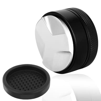 sinzau 51mm Schwarz Coffee Distributor - 304 Edelstahl Espresso Leveler für Verteilt Kaffeepulver - Verteiler Gleichmäßig Tool Höhe Einstellbar für Home Cafés Bar Büro Restaurants Barista