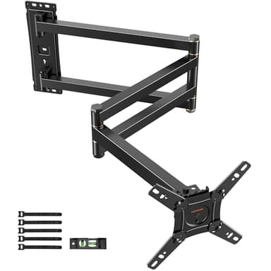 TV Wandhalterung mit 1036mm Langem Arm WHYFONE 180° Drehung Fernseher Wandhalterung Schwenkbar Ecke TV Halterung für 13-43 Zoll Flach & Curved Fernseher oder Monitor bis 25kg, max. VESA 200x200mm