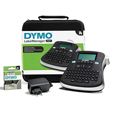 DYMO LabelManager 210D+ Beschriftungsgerät im Koffer | Etikettiergerät mit QWERTZ Tastatur & großem Grafikdisplay | Einfache Textbearbeitung | für D1 Etiketten in 69und 12mm Breite