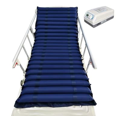 Antidekubitus Matratze mit flüsterleisen Pumpe und Wasserdicht, Wechseldruckmatratze, Wechseldruckmatratze, 200 x 90 cm Dekubitus Matratzen, Dekubitus Hilfsmittel für Krankenhaus, Zuhause