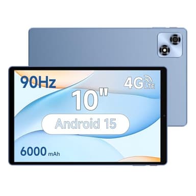 ALLDOCUBE 10 Zoll Tablet Android 15, 12 (4+8) GB + 128 GB, Octa-Core Prozessor, 90 Hz, 1280 x 800 IPS Display, 6000mAh, GPS/LTE/SIM+WIFI6, Blau
