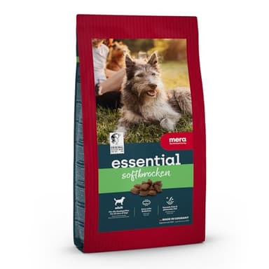 MERA Essential Soft Brocken 2kg | Hundefutter trocken mit weichen Kroketten | gesundes Hunde Trockenfutter ideal für empfindliche Zähne | Dry Dog Food mit Omega-3 & 6 für Haut & Fell