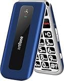artfone F20 Seniorenhandy Ohne Vertrag,flip handy für senioren,seniorenhandy große tasten 2G GSM Handy für Senioren mit 2,4 Zoll Farbdisplay, Dual SIM, SOS Notruftaste, Taschenlampe,1300 mAh Akku-Blau