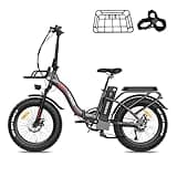 Fafrees E-Bike Klapprad 20 Zoll, F20 Max Faltbares Elektrofahrrad 48V 22.5Ah Akku, Fatbike Reichweite bis zu 100-160km, E-Mountainbike Damen und Herren Pedelec, Grau