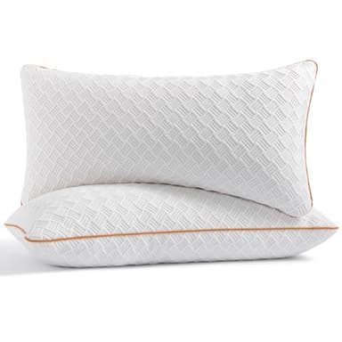 Twirest Kopfkissen 40x80cm（2er Set）, Memory Foam Kissen - gefülltes Schlafkissen, Höhenverstellbares Kopfkissen mit Reißverschluss, Abnehmbarer/Waschbarer Kopfkissenbezug