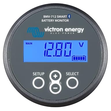 Victron Energy BMV-712 Smart Batteriemonitor - 6.5-70 VDC - Fungiert als Batteriewächter - Display und Bluetooth - Grau