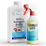 PLID® Schimmelentferner Wand Innen & Aussen Aktiv-Chlor - Anti Schimmel-Spray - Textil Schimmelentferner Polster Auto Stoff - Mould Cleaner Fenster - Schimmelentferner Bad Fliesenfugen (1,5l - Set)