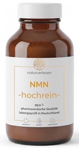 TOP-SELLER: 50g naturverlesen NMN 99,9% Reinheit - Nicotinamid Mononukleotid in laborgeprüfter, pharmazeutischer Forschungsqualität - Beste Qualität aus Deutschland - Markenrohstoff ohne Füllstoffe
