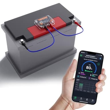 Batteriewächter 12v Bluetooth 4.2 Battery guard DC 6V-20V Batterie monitor Überwachung Batteriestatus in Echtzeit mit Kurzschluss und Verpolungsschutz Abnormale Warnung.